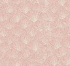 York CI2334 Coral Luminous Ginkgo Wallpaper