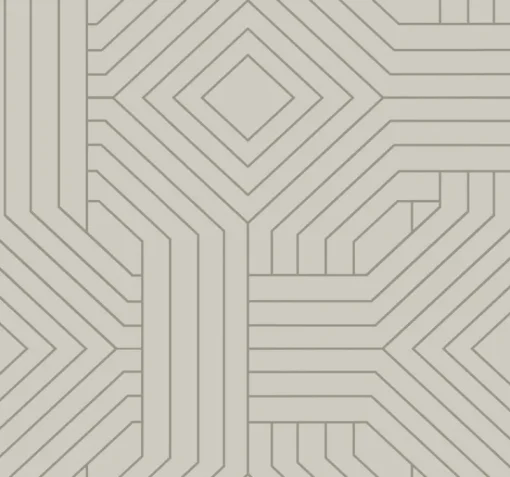 York CI2377 Taupe Diverging Diamonds Wallpaper