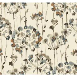 York CN2100 Teal Flourish Wallpaper