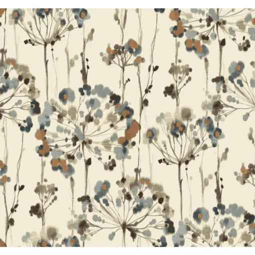 York CN2100 Teal Flourish Wallpaper