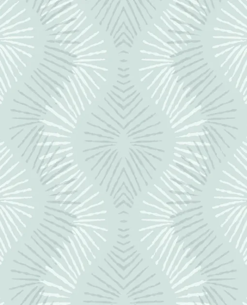 Brewster/ASP Feliz Seafoam Beaded Ogee Wallpaper
