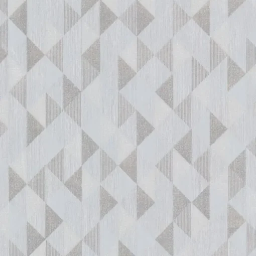 Brewster For Your Bath III Ethan Silver Triangle Wallpaper