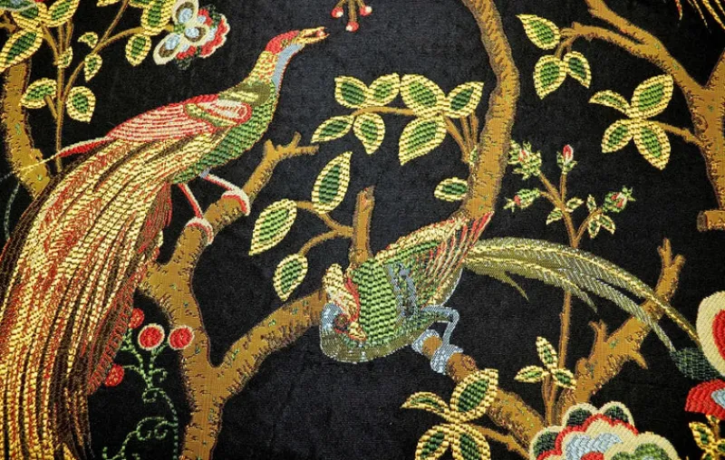 Tempo Grand Phoenix Onyx Fabric
