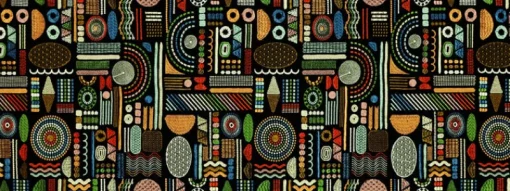 Covington Hieroglyphics 150 Mardi Gras Fabric
