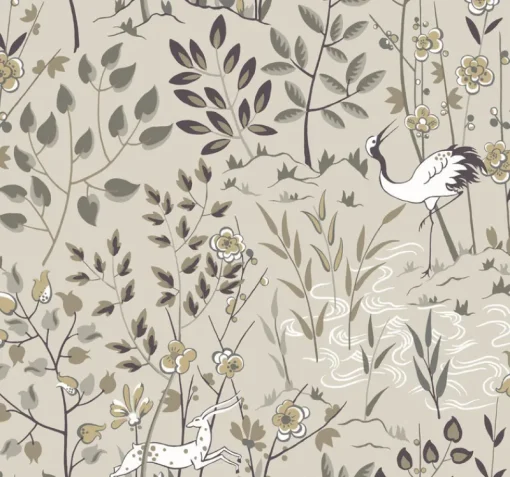 York HO2127 Off White Aspen Wallpaper