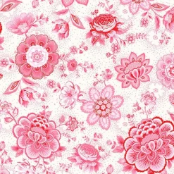 Brewster Kali Pink Folklore Chintz Wallpaper