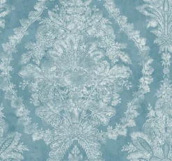 York KT2213 Blue Charleston Damask Wallpaper