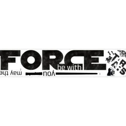 York/RoomMates Murals Star Wars Classic FORCE Quote Wall Decals Mural