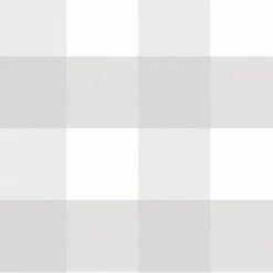 Stock/Brewster NUS2691 Farmhouse Plaid Grey & White 5 inch Buffalo Check Peel and Stick Wallpaper