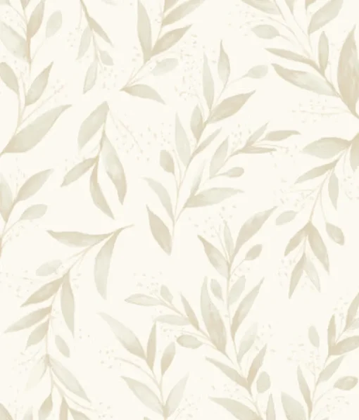 York Olive Branch Beige Magnolia Home Vol. II Wallpaper