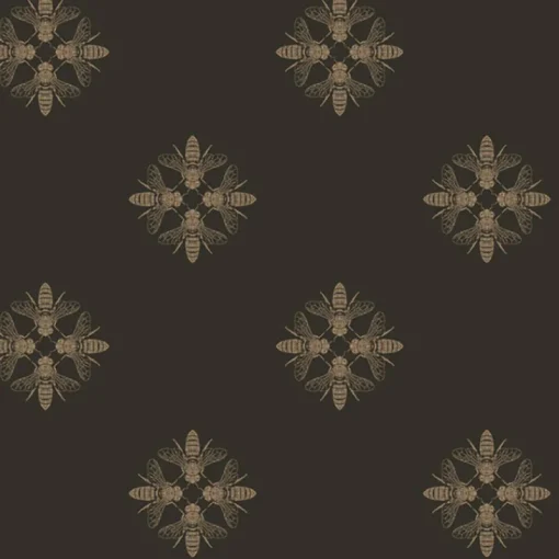 York ON1642 Gold Black Honey Bee Wallpaper