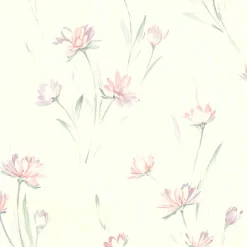 Brewster Quintero Multicolor Carnation Print Wallpaper