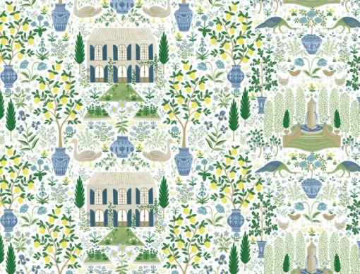 York RI5109 Blue/Green Camont Wallpaper