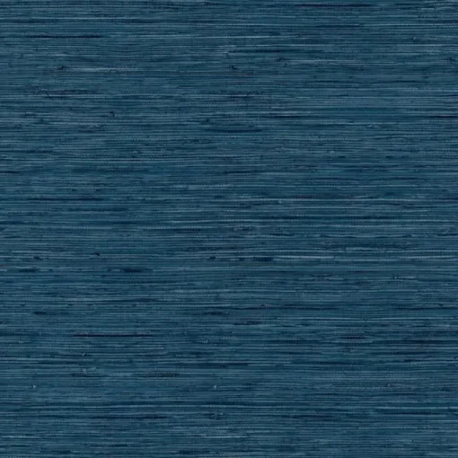 Stock/York/Roomates RMK11314WP Blue Faux Grasscloth Peel & Stick Wallpaper