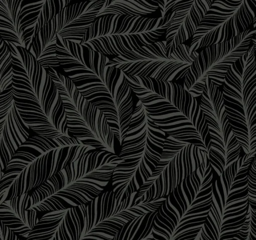 York TC2712 Black Rainforest Canopy Wallpaper
