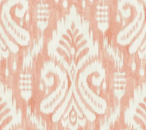 York TC2646 Coral Hawthorne Ikat Wallpaper