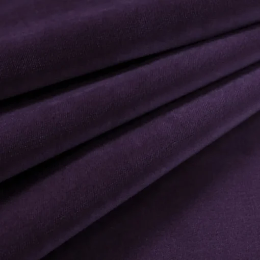JB Martin Velvet Upholstery Fabric Como 125 Deep Purple